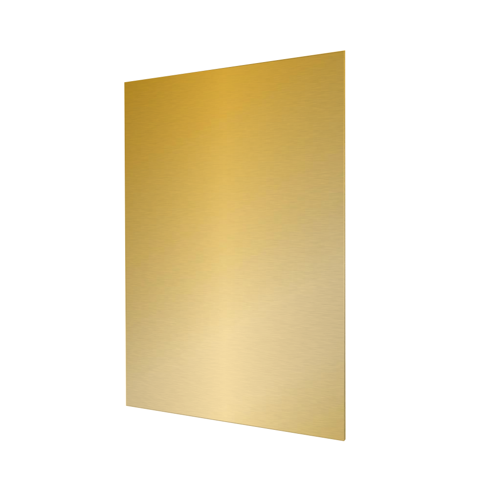 Placa Aluminio Sublimable dorada 40x60