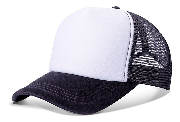 10 Gorras Trucker Sublimables Negra