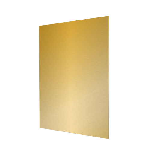 [CS-7044] Placa Aluminio Sublimable dorada 40x60
