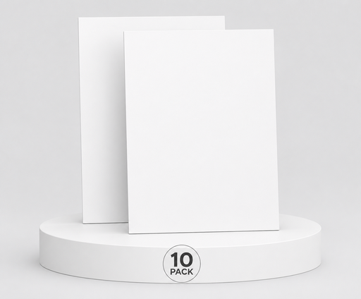 [CS-9097] Pack de 10 Placa_Aluminio_Sublimable_Blanca_15x21_A5_ELL